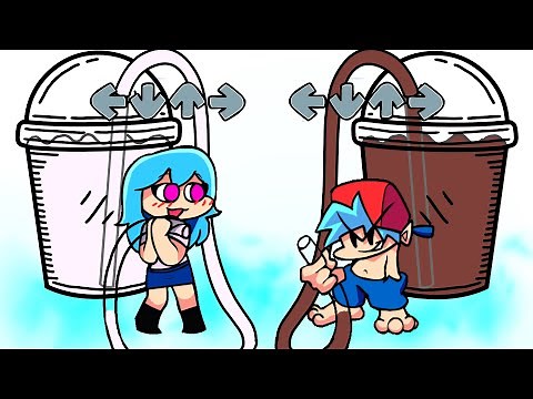 MUKBANG vs Friday Night Funkin - SKY vs BOYFRIEND food challenge | FNF ANIMATION