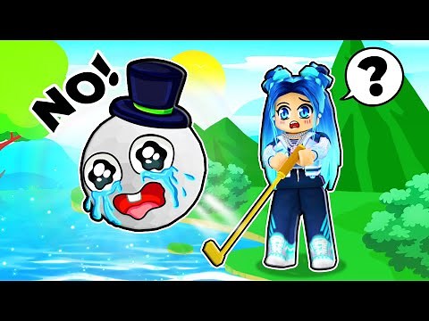 Playing GOLF with my family in Roblox!