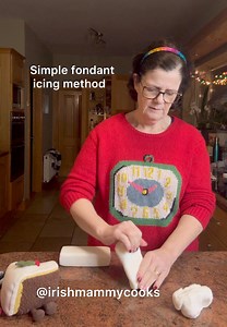 49K views · 379 reactions | This is long - and not a pretty decoration - it’s simply to show you how to apply fondant icing to a cake successfully. Do whatever you like in terms of decoration. I would always recommend less not more - a simple wide ribbon and a little green or red for contrast… Still not back to health yet - I have a few videos made but not edited for you. #irishmammycooks #icingcake #kitchentips #Christmas #seasonalbaking #partyfood | Irishmammycooks | Facebook