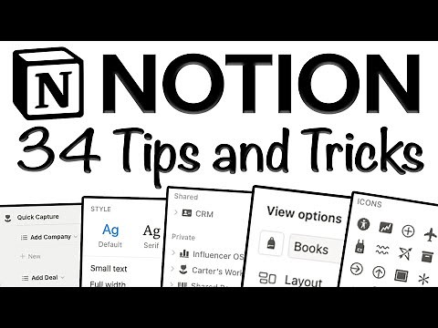 34 Unique Notion Tips and Tricks [2023 Notion Tutorial] ✨💻