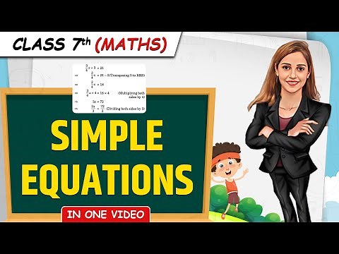 Simple Equations || Full Chapter in 1 Video || Class 7th Maths || Junoon Batch