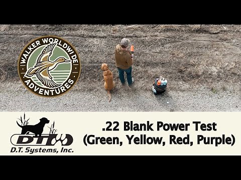 DT System Super Pro | Dummy Launcher | .22 Blank Power Test (Green, Yellow, Red, Purple)