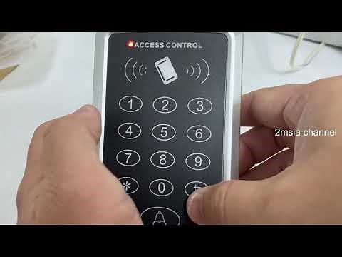 How To Reset Door Access Keypad Master Password Pin T119