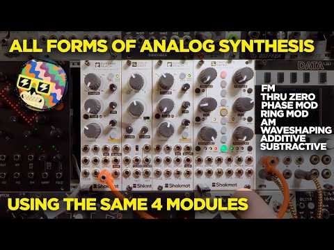 Every type of analog synthesis explained using the SAME 4 modules