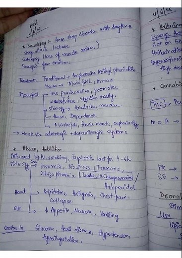 CNS Stimulants – Fast Pharma Facts! |Hand written notes⋆˙⟡♡⚕🩺⊹|