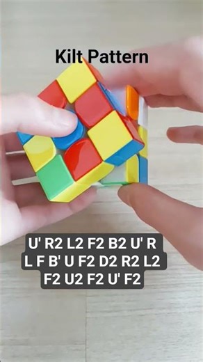 How to make the kilt Pattern on the Rubik's cube. With Rubik's cube notation