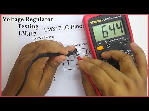 How to Voltage Regulator Testing Digital Multimeter | LM317 voltage regulator test | LM317