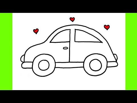 How to Draw a Car - Easy Drawings for Kids and Beginners - Drawing Tutorial