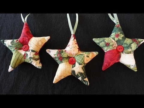 Patchwork Star Ornaments