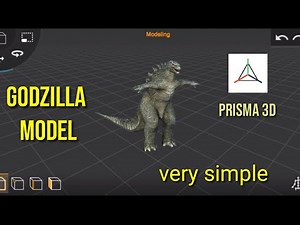 Godzilla model create with prisma 3D| prisma 3d tutorial