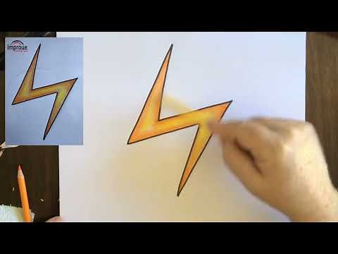How to Draw a Lightning Bolt Easy