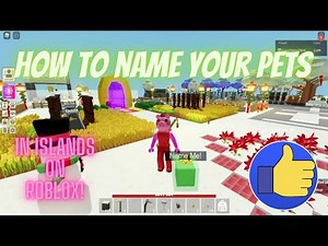 How to name your pets in Islands on Roblox!