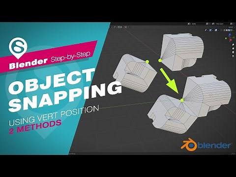 Blender Basic - Object Snapping Using Vert Position