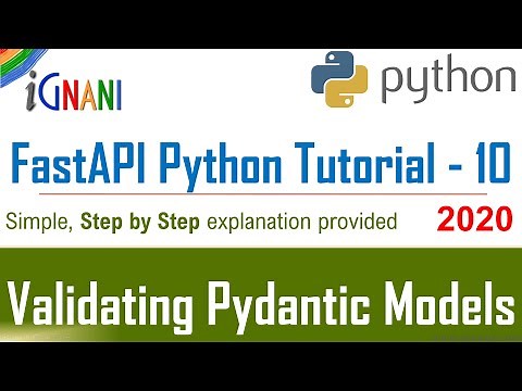Validating Pydantic Models using Fields in FastAPI - FastAPI Python Tutorial :10 - iGnani Adda247