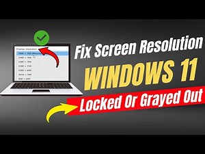 Windows 11 Screen Resolution Fix 2025