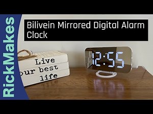 Bilivein Mirrored Digital Alarm Clock