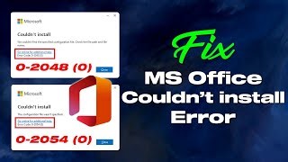 How To Fix Microsoft Office Couldn T Install Error Error Codes 0 2048 0 0 2054 0 Fix Winlozy Mp3 & Mp4 Download - clip.africa.com