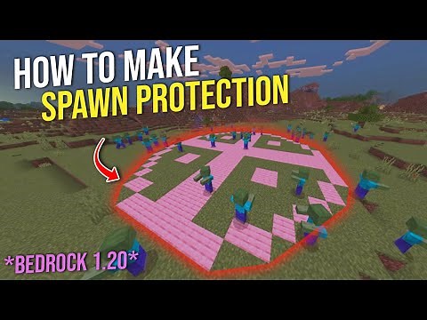 How to Make Spawn Protected From Mobs in Minecraft *Bedrock 1.20+*