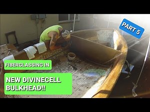 DIY Fiberglass boat build (Adding in a new compsite bulkhead) part 5