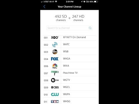 How to find Comcast Xfinity Channel Lineup/ My Account App