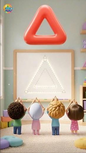 Learning the Triangle Shape | Easy 3-Sided Shape for Kids #kidlearning #shapesforkids #earlylearning