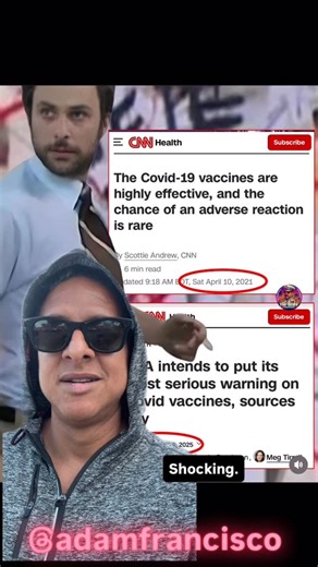 Adam Francisco on Instagram: "What should the penalty be for a presidential administration and government that tried to force its’ citizens into putting an experimental therapeutic into their body, that turns out, requires a black box warning label, the FDA‘s most serious warning about potential side effects and adverse reactions? What should the punishment be for a presidential administration and government that colluded with big tech to censor, shadowban, and deplatform anybody who was asking