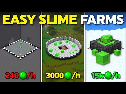 3 EASY Slime Farms YOU MUST HAVE! (Minecraft 1.21/26.1)