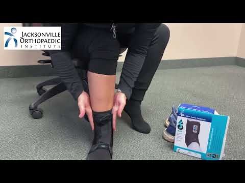 ASO Ankle Stabilizer Brace: How To Put It On