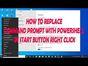 How to Replace Command Prompt with PowerShell in Windows 10. #FiluZMedia