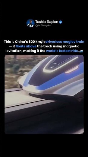 World’s Fastest Train: China’s 600 km/h Driverless Maglev! 🤯