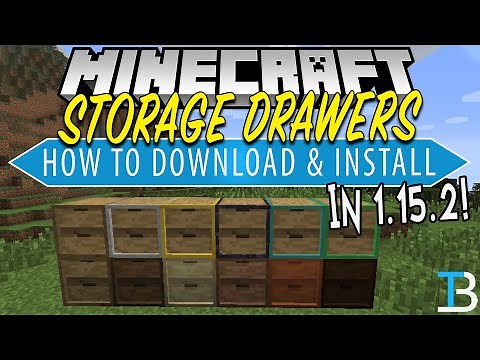 How To Download & Install Storage Drawers in Minecraft 1.15.2