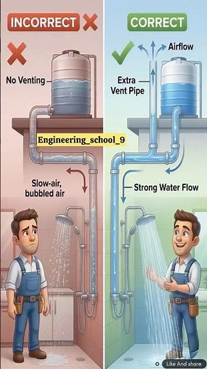 Plumbing Without Vent Pipe vs With Vent Pipe | Why Air Vent Pipe is Important in Water Tank Plumbing