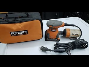 Ridgid Brand 1/4 sheet Sander Review