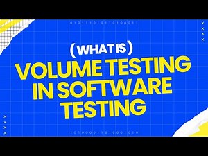 Volume Testing | What is Volume Testing in Software Testing?|#performancetesting #loadtesting