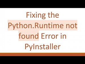 Fixing the Python.Runtime not found Error in PyInstaller