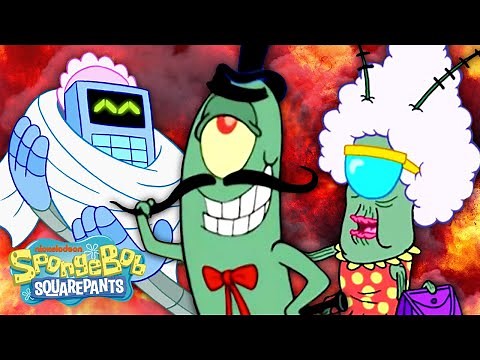 Every Member of Plankton's Family 👁 | SpongeBob