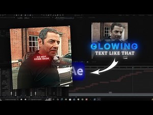 Red Glow Text Effect - AFTER EFFECTS Tutorial