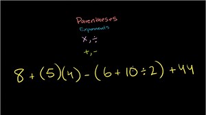 Order of operations example