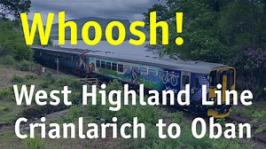 Shot in summer 2021, we're in the driver's cab of a Highland Explorer train for the journey between Crianlarich Queen Street and Oban. | ScotRail