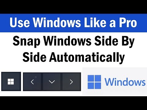 How to Snap Windows side by side Automatically | How To Split Screen on Windows 11