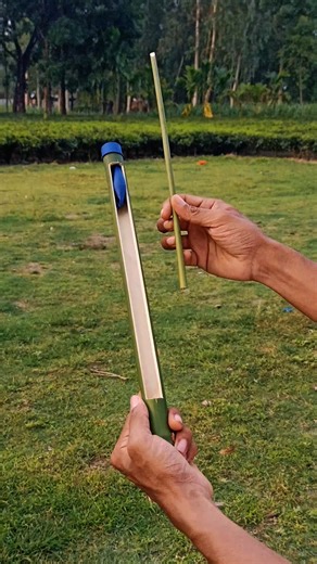 Bamboo arrows mistake human Hit. Fun🏹🧍‍♂️ #fun #bamboo
