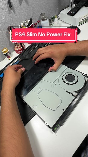 PS4 Slim not turning on repaired with a power supply replacement #playstation #ps4 #gaming