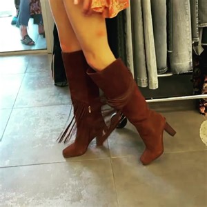 Shimmy, shimmy shake for the weekend! 💃 Asire Boot in Nut in all over suede. | Jessica Simpson