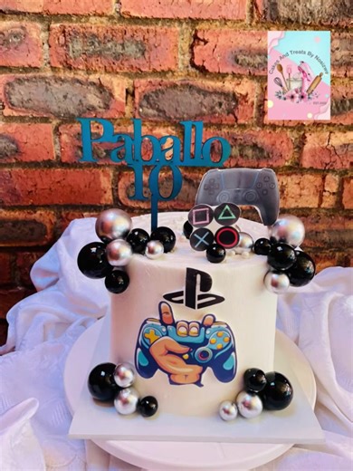 Level up! 🎮🎂 We had so much fun creating this awesome PlayStation themed cake for Paballo’s 10th birthday! 💙…From the iconic controller details to the bold colors, this cake was a true gamer’s dream. Happy 10th Birthday, Paballo! 🥳 May your year be filled with high scores, big wins, and lots of sweet moments! 🍰🎉 Thank you for trusting Cakes And Treats By Nosizwe to be part of your special celebration 💕 #PlayStationCake #GamerBirthday #BirthdayBoy #CakeArt #KidsBirthday