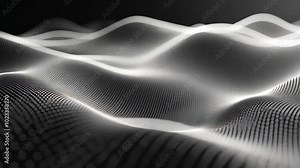 White, black and shades of gray colors environment, with dotted patterns in the background Stock Video