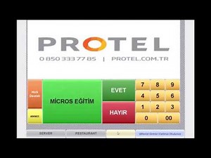 MICROS 3700 Operasyon Eğitimi | 01.Operasyona Giriş