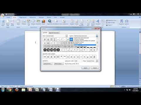 How to Insert All the Mathematical Symbols in Microsoft Word : Tech Niche