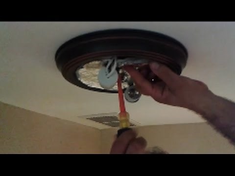 How To Install A New Ceiling Light Fixture - Step By Step - D I Y