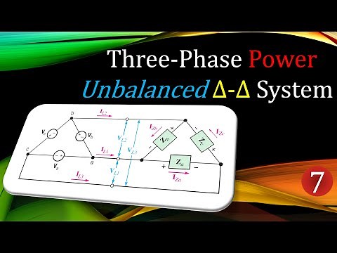 Three-Phase Power Circuits ⭐ Example 6: Unbalanced Δ-Δ (Delta-Delta) System