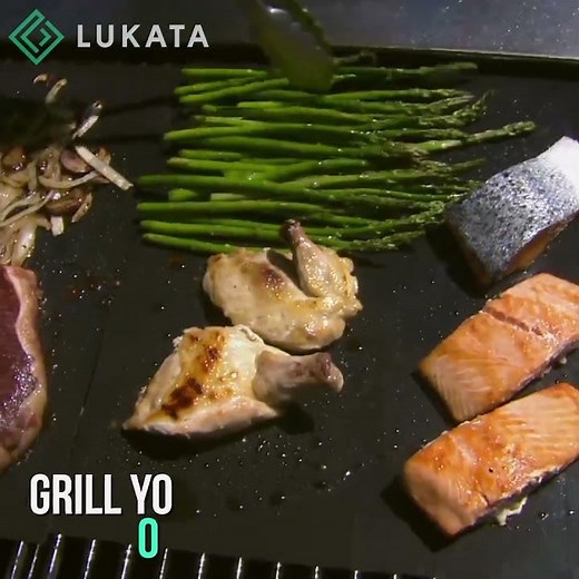 Lukata BBQ Grill Mat – Non Stick Oven Liner & Baking Mats – Reusable Barbecue Cooking Sheets